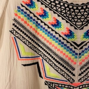 Tribal print crop top
